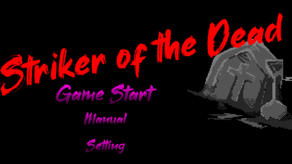 Title screen of Striker of the Dead